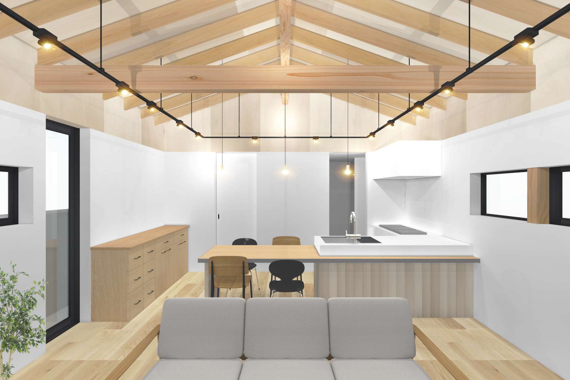 高槻市でおしゃれな注文住宅、デザイン住宅の住宅設計をお考えの方は_asazu design office