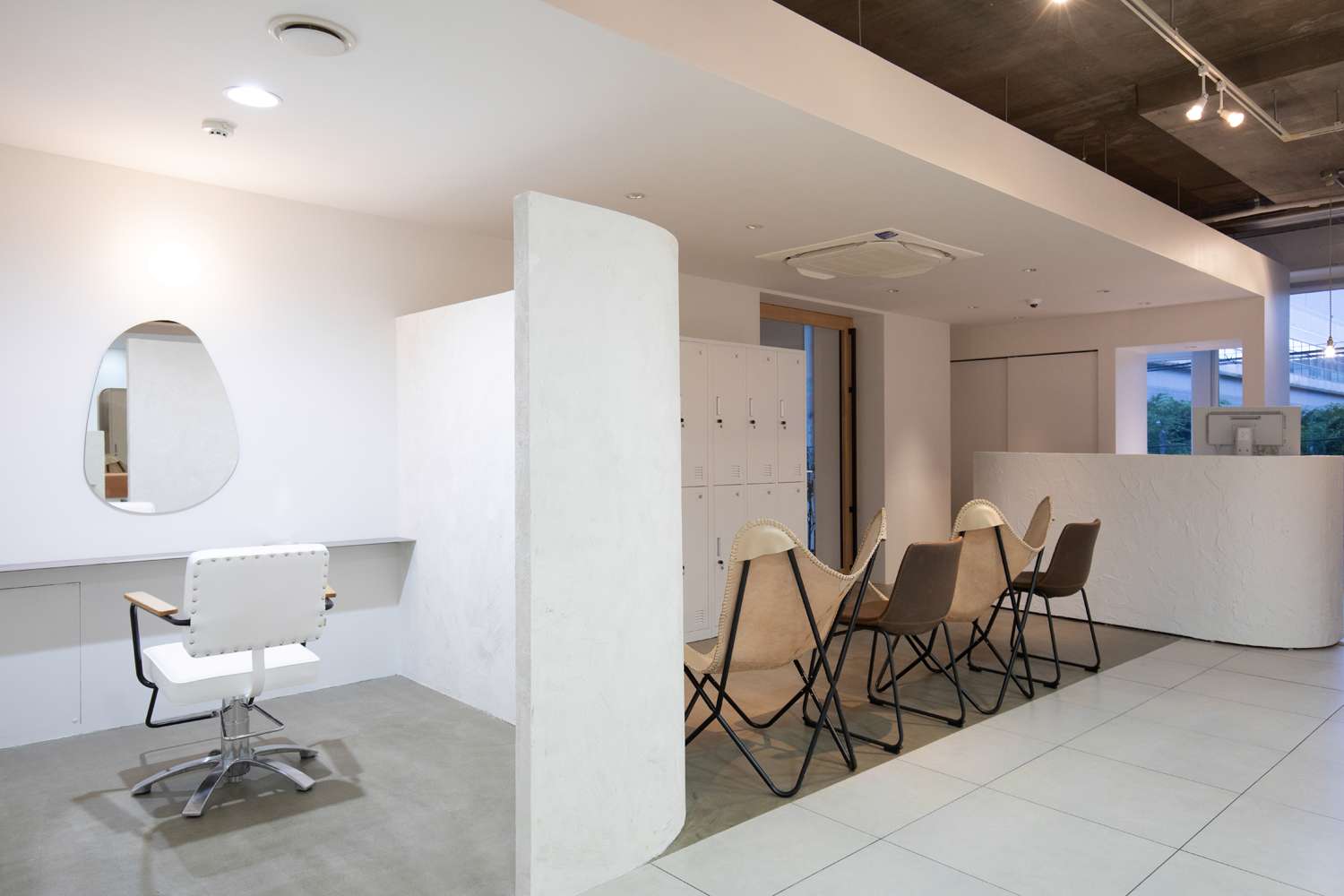 高槻市でおしゃれな空間デザインの内装設計はasazu design office_設計・監理させて頂いた美容室をホームページにUPしました。