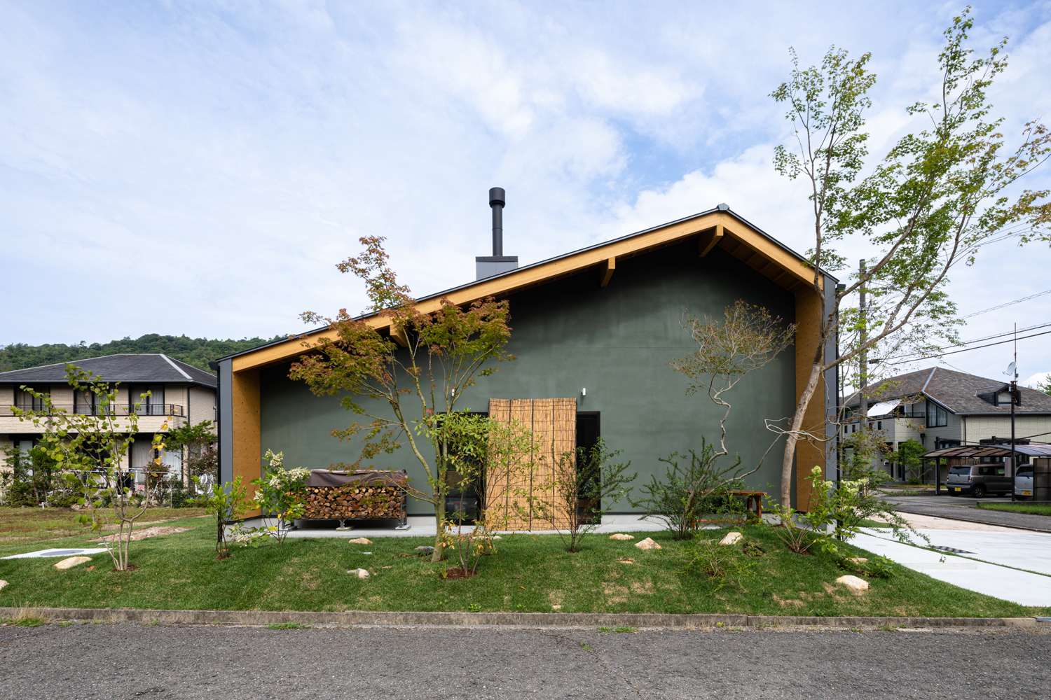 東広島市で理想のおしゃれな平屋の新築は設計事務所asazu design office